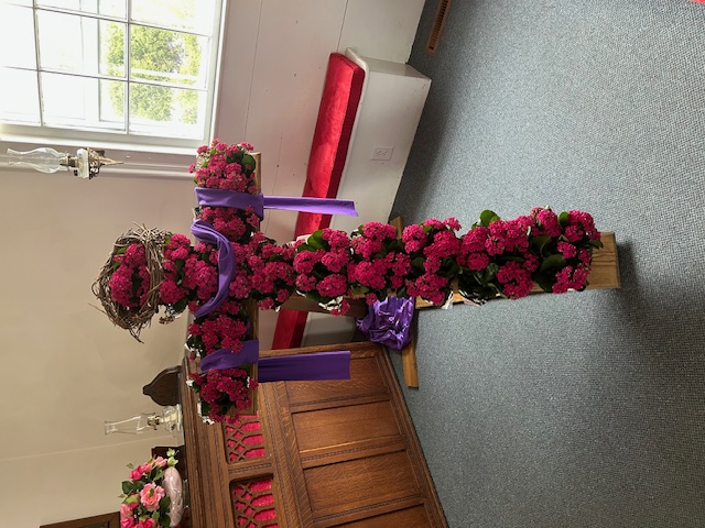 Church sanctuary during worship